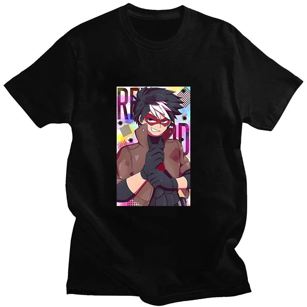 Bat Boys T Shirt Short Short Sleeve Retro High Quality Tee-shirt Reverse Printing Fashion Round Neck Tops Sudaderas Cotton Tees