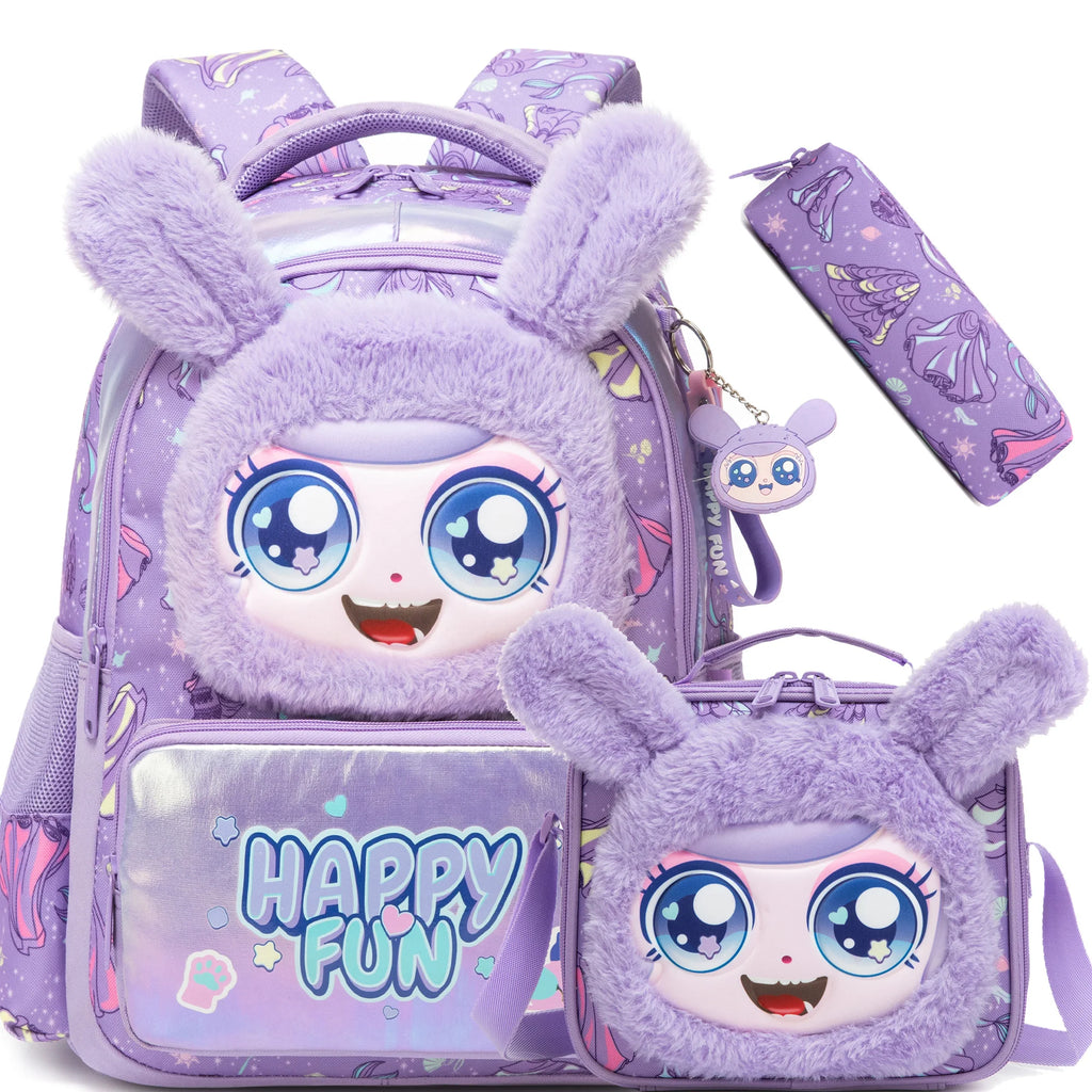 Kids School Backpacks for Girls Boys Backpack with Lunch Bag for Elmentary Students