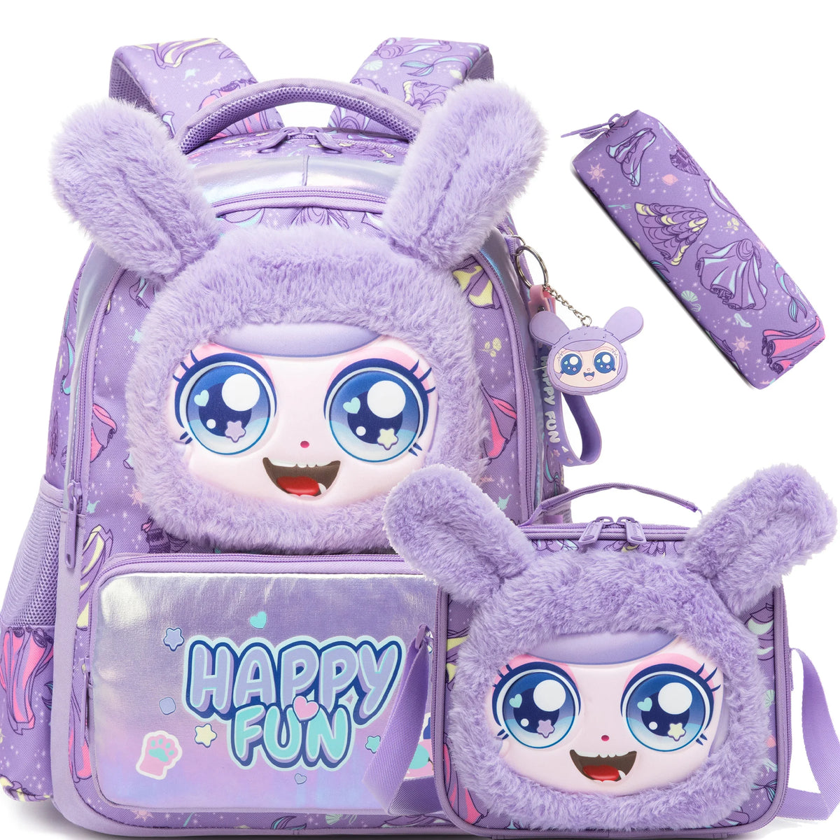 Kids School Backpacks for Girls Boys Backpack with Lunch Bag for Elmentary Students