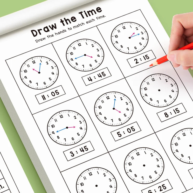 The children's timetable workbook is a perfect choice for classroom teaching and back-to-school supplies.