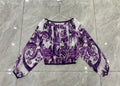 Boho Chic Summer Silk Blouse for Women | Off Shoulder Flowy Beach Vacation Top | Luxury Designer Loose Fit Printed Shirt
