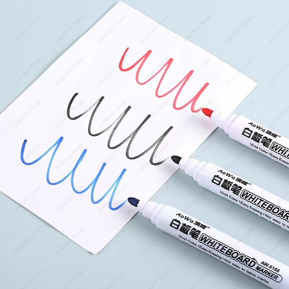 100-1pcs Erasable Whiteboard Marker Pen Blackboard Marker Teaching Chalk for Glass Ceramics Office School Art Marker Stationery
