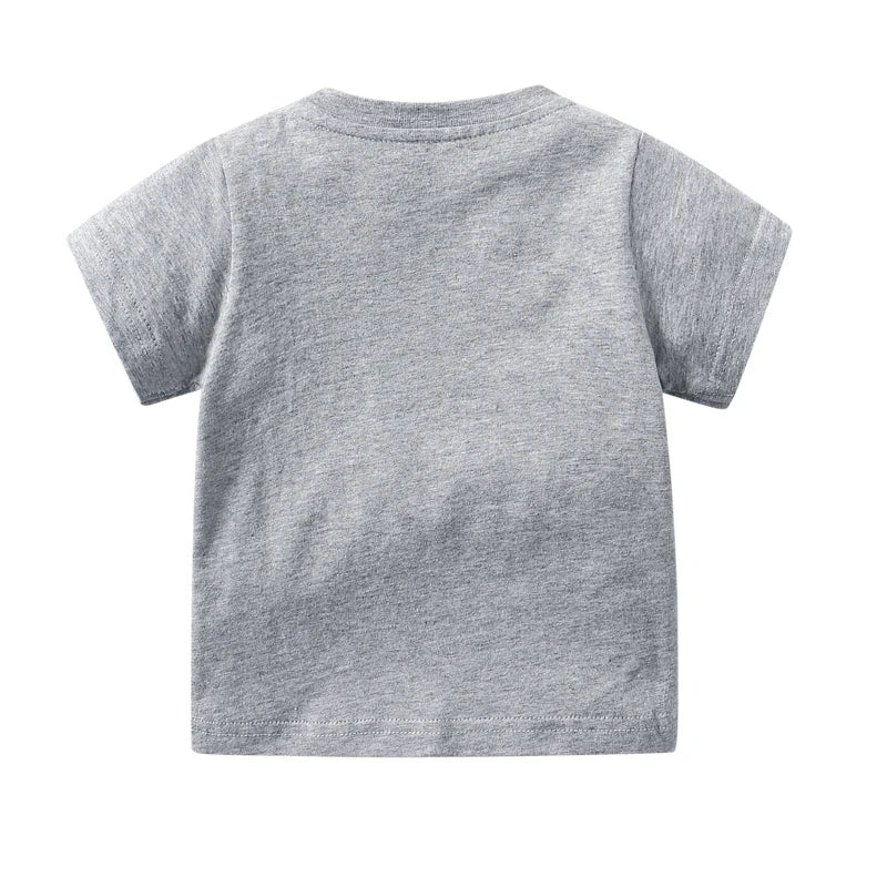 Baby Tops Newborn Boys Girls T-shirt 100% Cotton Clothes 0-24 Months Summer Short Sleeve Shoulder Button Solid Color Infant Tees