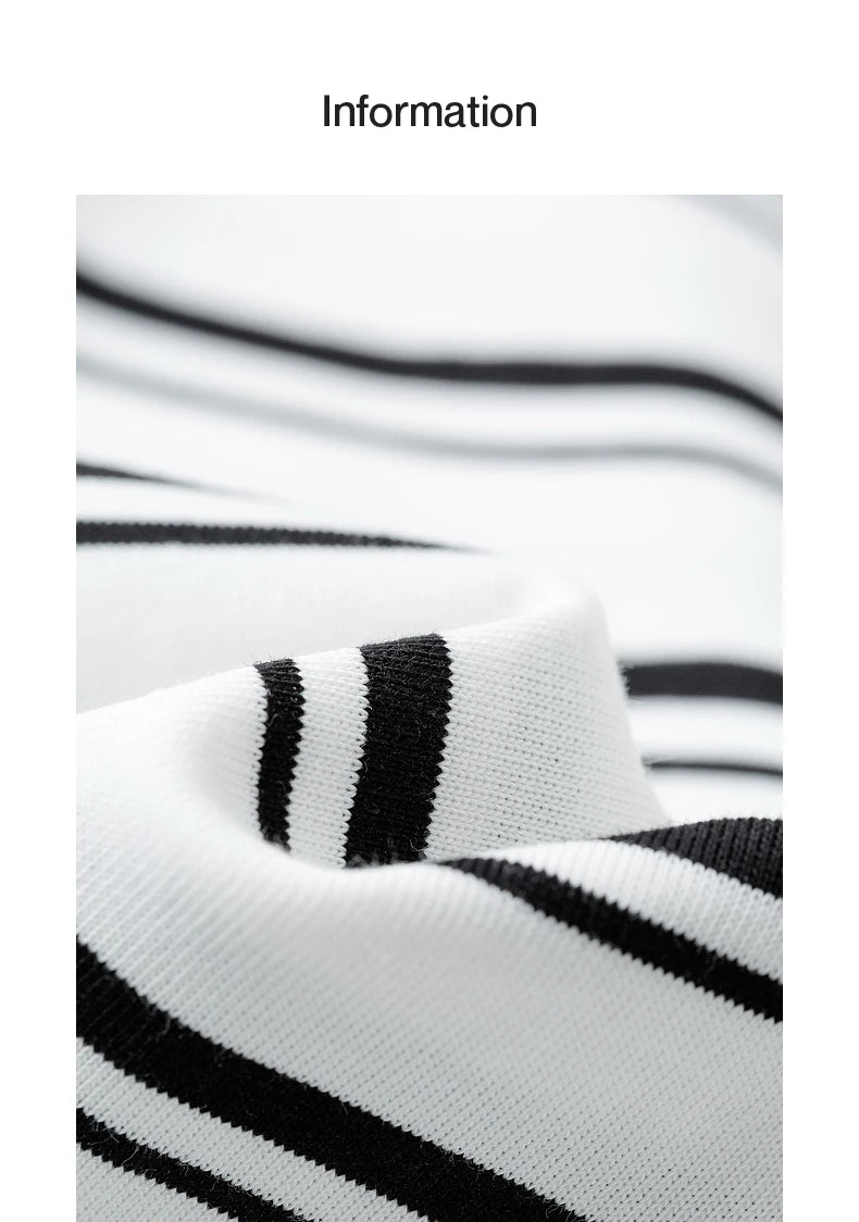 TOYOUTH Women T Shirts 2026 Summer New Striped Short Sleeve Age Reducing College Style Crew Neck Tops