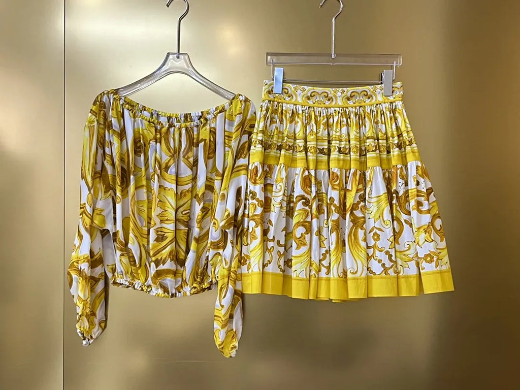 Boho Chic Summer Silk Blouse for Women | Off Shoulder Flowy Beach Vacation Top | Luxury Designer Loose Fit Printed Shirt