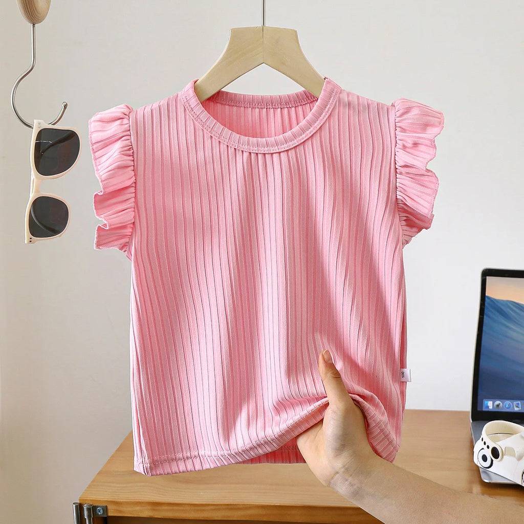 Toddler Clothes Girls Summer T-shirt Sleeveless Tops For Kids