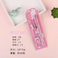 Kids Cartoon 5-Piece Stationery Set Complete Pencil Ruler Eraser Combo Cute Back To School Gift School Office Suppliers