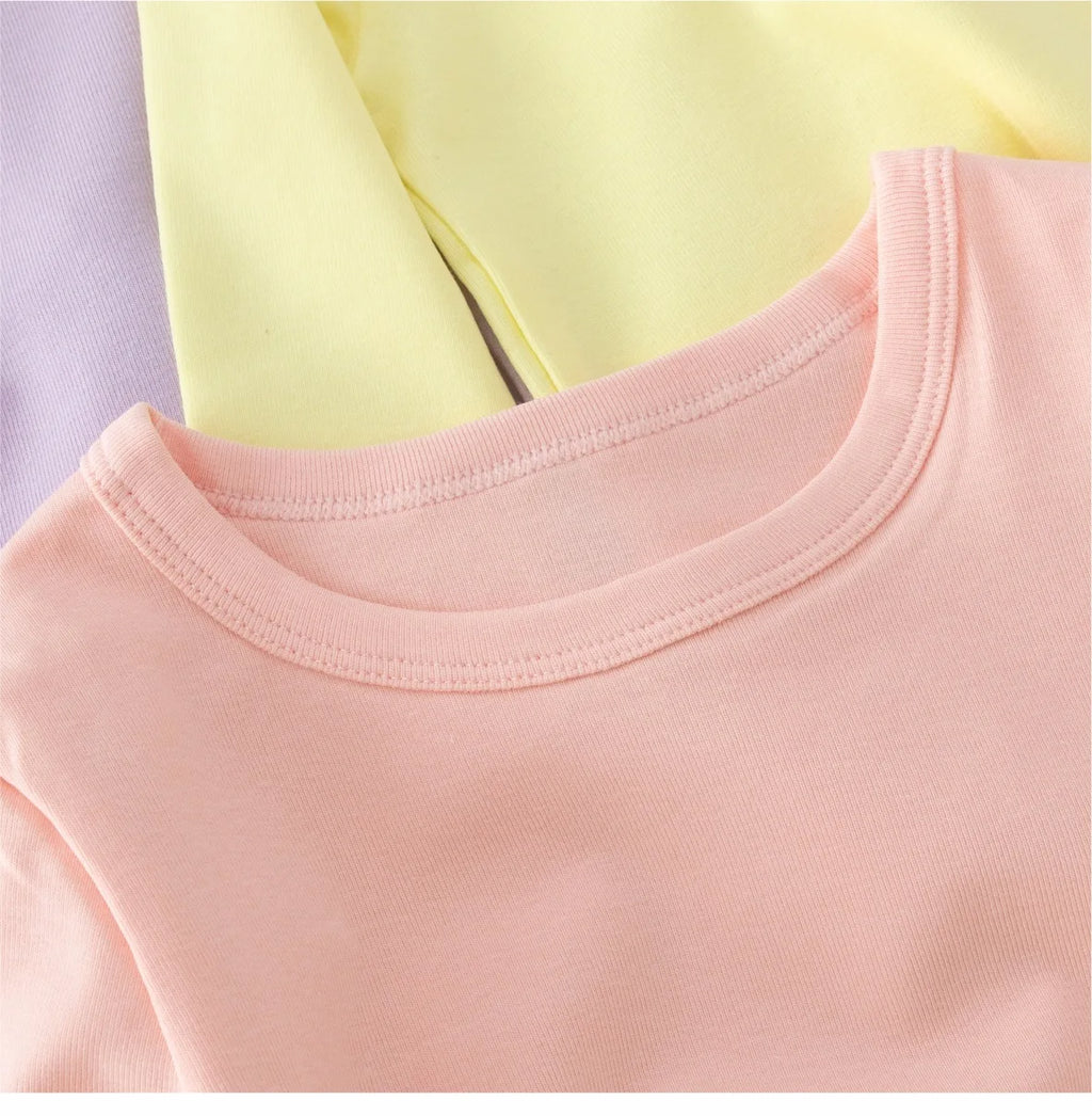 Girls Long Sleeve T-shirts For Children Spring Autumn Cotton T-shirt Tops