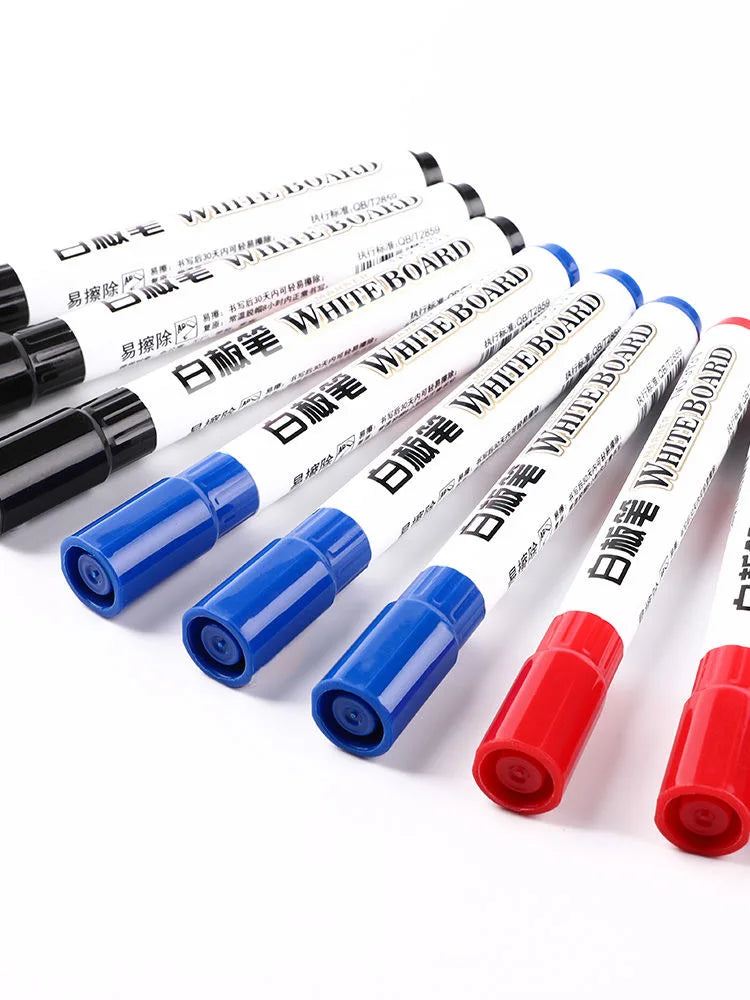 100-1pcs Erasable Whiteboard Marker Pen Blackboard Marker Teaching Chalk for Glass Ceramics Office School Art Marker Stationery