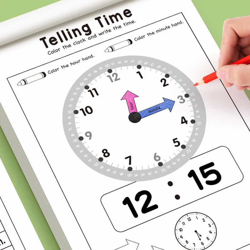 The children's timetable workbook is a perfect choice for classroom teaching and back-to-school supplies.