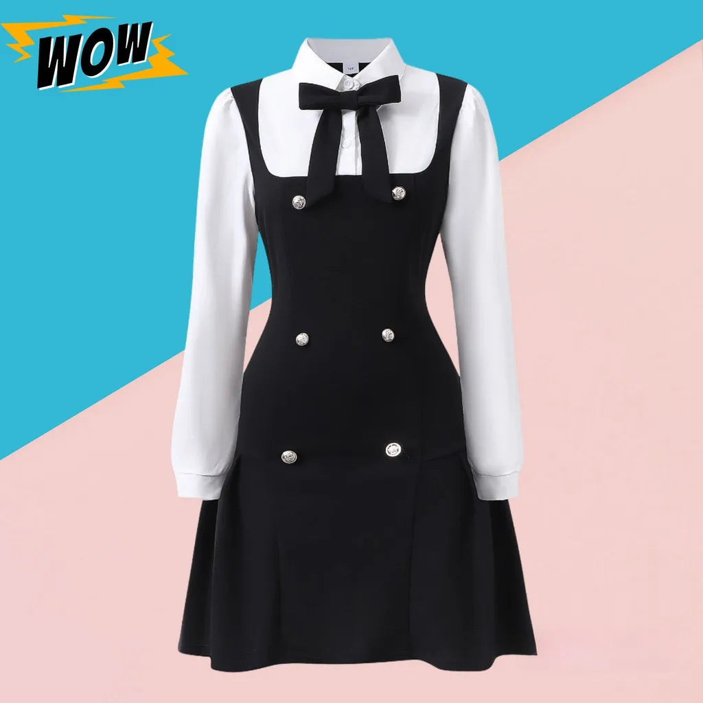NEW Teen Girl Dress Summer Autumn Long Sleeve Blue Ceremony School Young Girl Dresses Casual Fashion Women Dress 13 14 15 16 Yrs