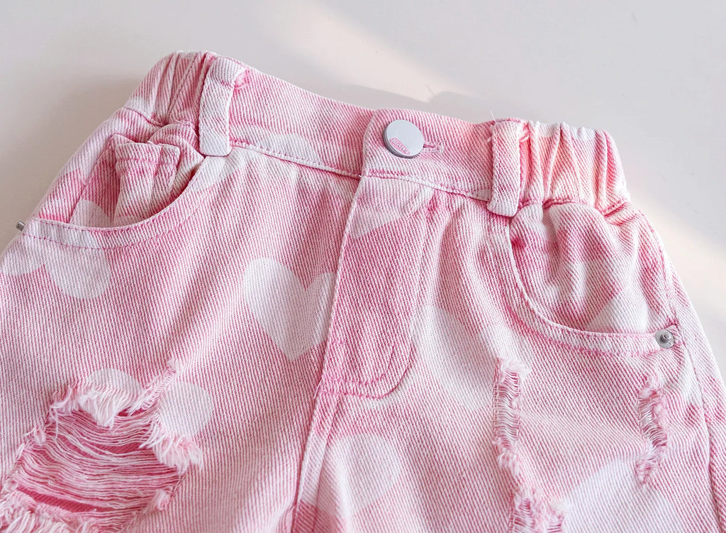 Girls Shorts Summer 2026 Children's FaShion Clothes Short Pants For Baby Girl Denim Trousers Kids Outfits Teenagers Shorts 6 7Y