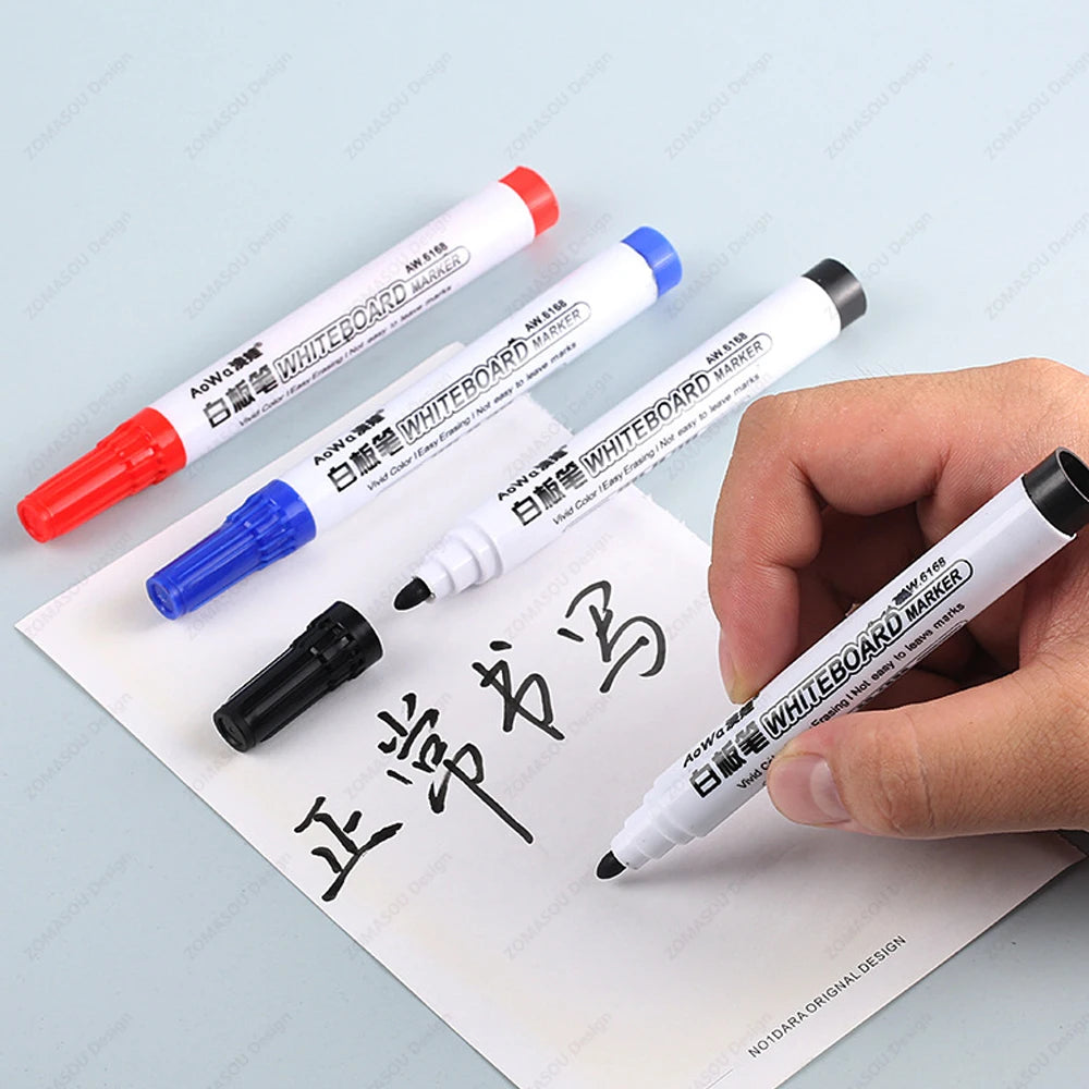100-1pcs Erasable Whiteboard Marker Pen Blackboard Marker Teaching Chalk for Glass Ceramics Office School Art Marker Stationery