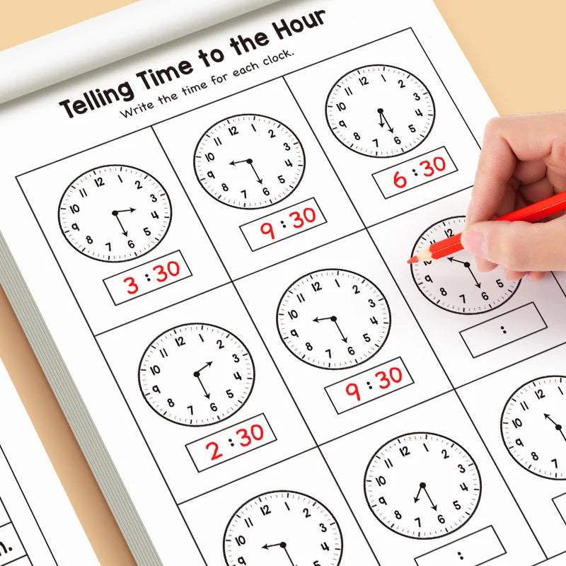 The children's timetable workbook is a perfect choice for classroom teaching and back-to-school supplies.