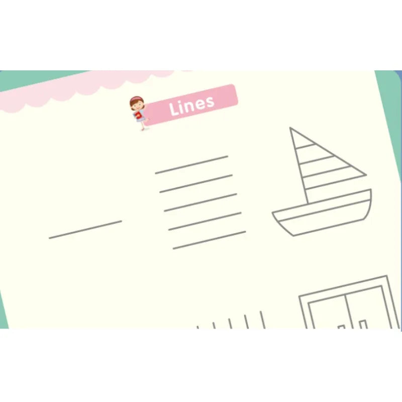 Sank Magic Practice Copybook Pen Preschools Kids Calligraphy English Verison Free Wiping Children Reusable Writing Book