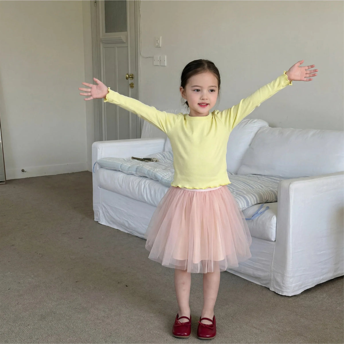 Girls Long Sleeve T-shirts For Children Spring Autumn Cotton T-shirt Tops