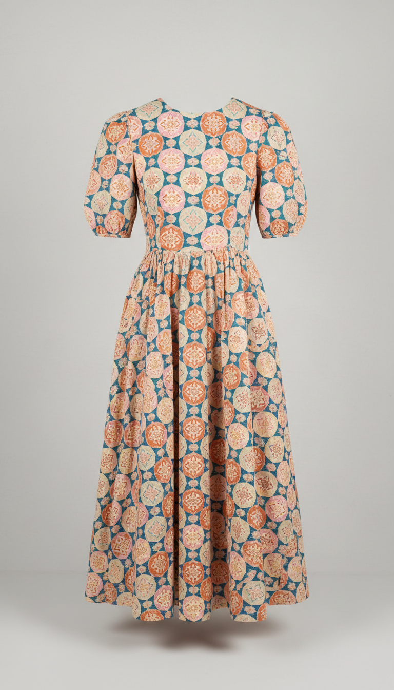 Bubblegum blush patterned dress